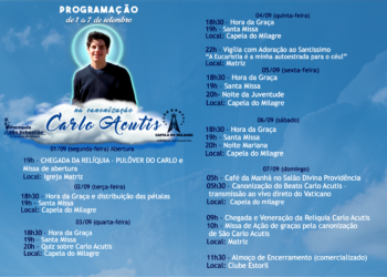 Campo Grande celebra canonização de Carlo Acutis com semana de fé e homenagens
