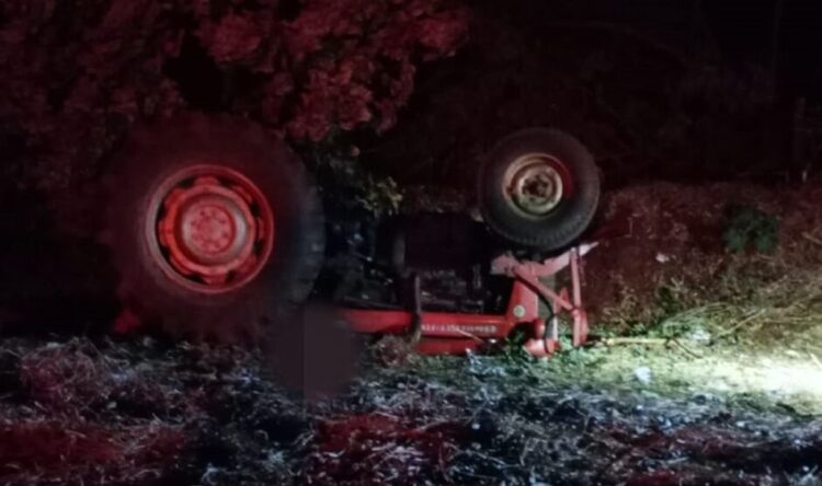 Trator tomba, cai em cima do corpo de trabalhador e o mata em Sidrolândia