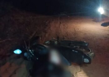 Motociclista morre ao cair do veículo em estrada vicinal de Santa Rita do Pardo