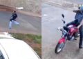 Capivara News TV: Vídeo mostra rapaz sendo alvo de tiros por motociclista no Aero Rancho