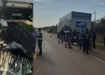 Capivara News TV: Motociclista morre na fronteira ao colidir na traseira de caminhão parado