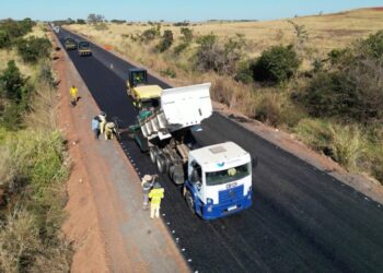 Obras na rodovia MS-436 avançam e ampliam segurança entre Camapuã e Figueirão