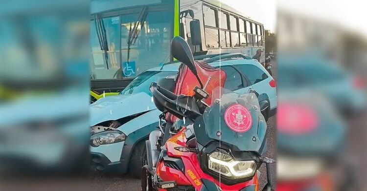 Ônibus coletivo a gás em teste é suspenso, após acidente no trânsito de Campo Grande
