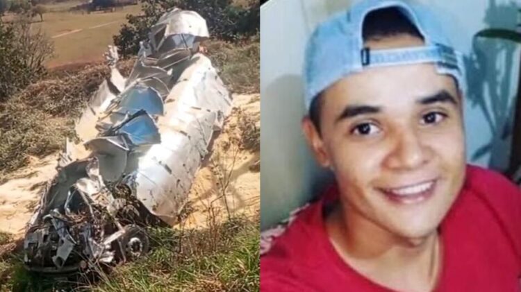 Condutor morre ao arrancar guard-rail com caminhão que caiu em ribanceira na MS-430
