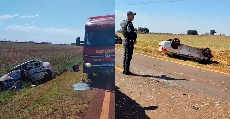Colisão frontal entre carros na MS-379 mata um condutor perto de Dourados