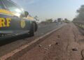 Motociclista morre em colisão com carreta na BR-163 em Rio Brilhante