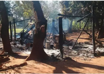 Idoso morre carbonizado, após barraco pegar fogo em assentamento de Itaquiraí