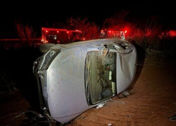 Condutor morre, após veículo capotar na MS-223 perto de Costa Rica