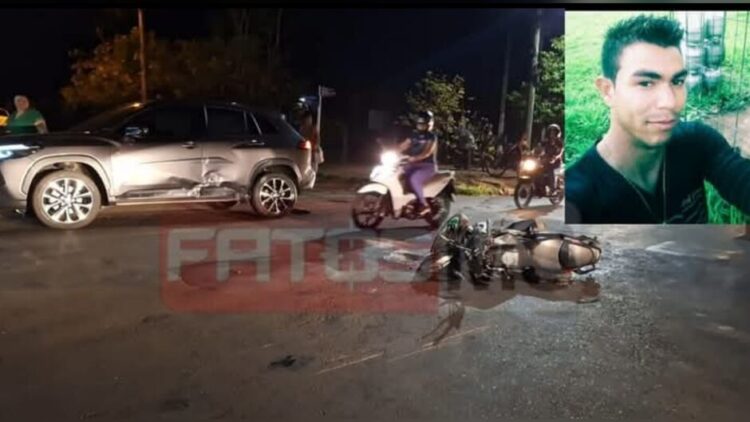 Colisão entre carro e moto em rua de Três Lagoas mata o motociclista