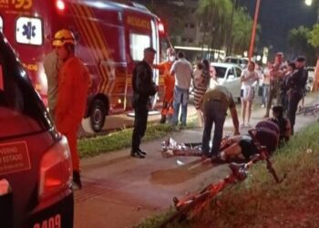 Pistoleiros em 2 caminhonetes executam homem que pedalava em ciclofaixa de Ponta Porã