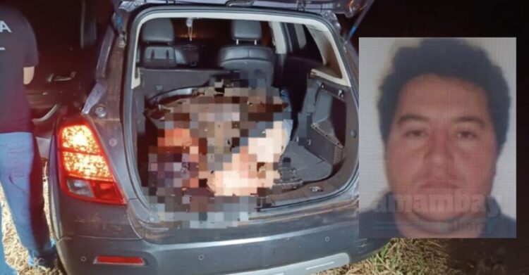 Corpo encontrado em porta-malas de Tracker  na BR-463 é de traficante paraguaio