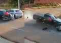 Morre motociclista atingido por carro ao tentar conversão na Avenida Tamandaré