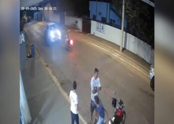 Capivara News TV: Vídeo mostra colisão frontal que causou morte instantânea de motociclista em Coxim