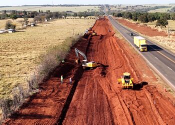 Obras de duplicação da BR-163 em Campo Grande, Jaraguari e Bandeirantes avançam