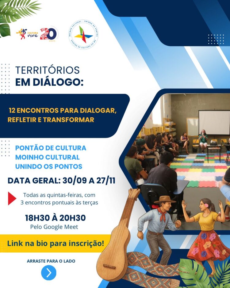 Pontão Moinho Cultural lança ciclo de Rodas de Conversa sobre Cultura no MS