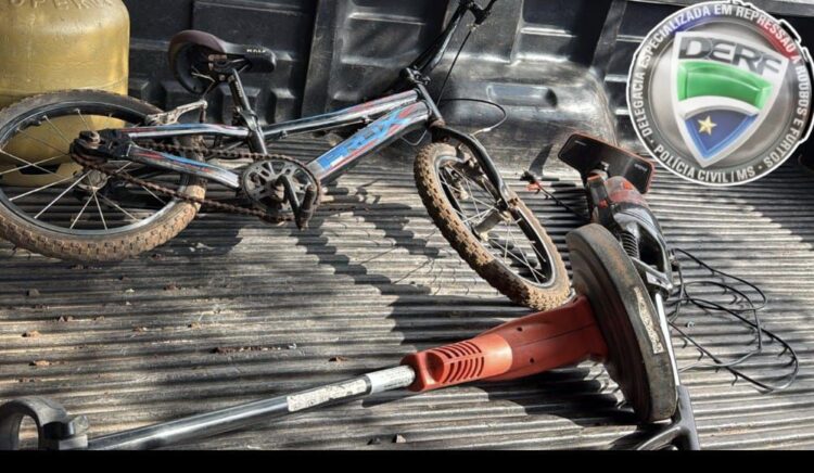 Homem é preso por comprar bike, botijão, fogão, roçadeira e outros itens furtados no Iracy Coelho
