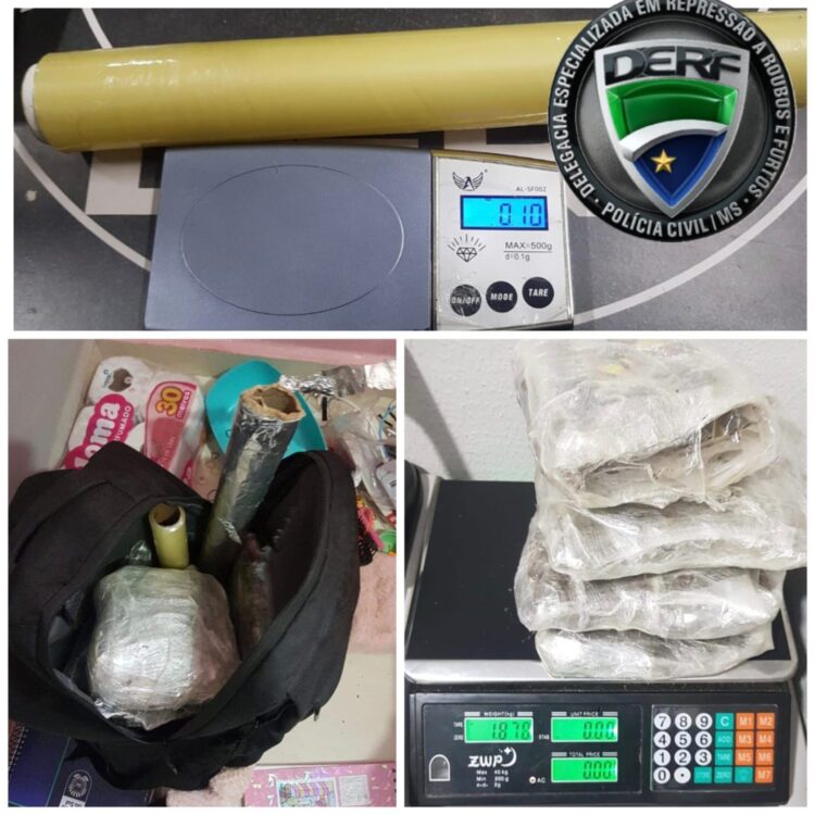 Casal de traficantes é preso com porções de maconha no Jardim Los Angeles