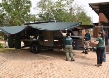 MS recebe pronto-socorro veterinário móvel para auxiliar no atendimento de animais silvestres vítimas de incêndios no Pantanal