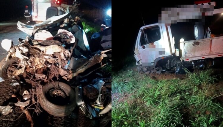 Colisão entre carro e caminhão mata condutor na BR-267 em Nova Andradina
