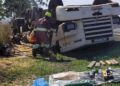 Motorista morre após caminhão tombar na BR-163 entre Caarapó e Juti