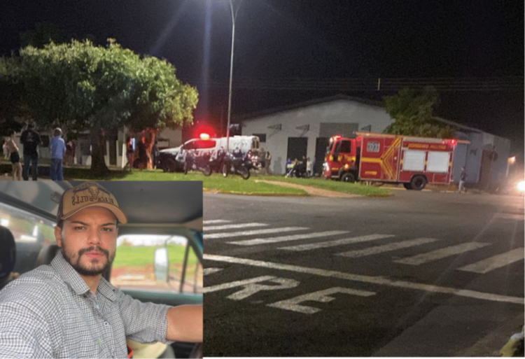 Motociclista morre em colisão com carro em cruzamento na cidade de São Gabriel do Oeste