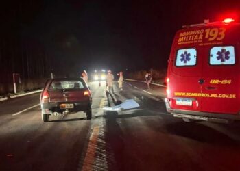 Mulher morre atropelada na BR-267 em Bataguassu e motorista foge sem prestar socorro