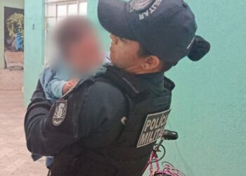 Polícia Militar salva bebê de 1 mês engasgado durante patrulhamento em Corumbá