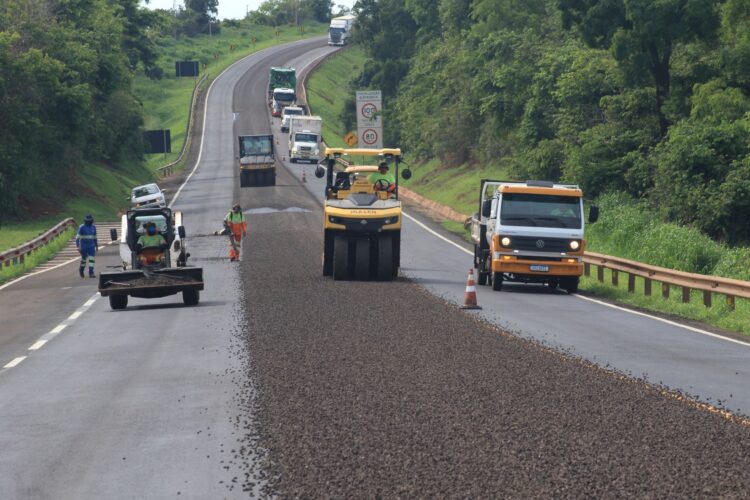 BR-163 segue com obras e serviços nesta quarta-feira em MS