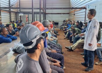 Ação de saúde marca Novembro Azul no canteiro de obras do Residencial Belas Artes