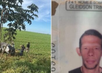 Gol capota na BR-267 e passageiro morre, condutor está internado em estado grave