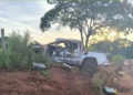 Traficante morre depois de capotar Amarok na MS-295 com 1,6 kg de maconha