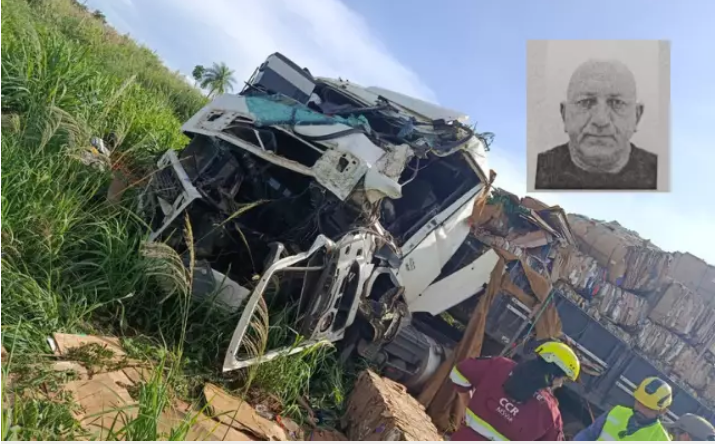 Condutor tem mal súbito, colide caminhão em árvore na BR-163 e morre entre Juti e Caarapó