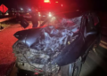 Colisão entre carro e moto na BR-158 mata duas pessoas e fere três crianças em Três Lagoas
