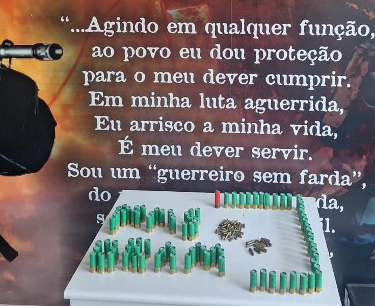 Na casa de perseguidor da ex-companheira, polícia apreende diversas munições na Capital