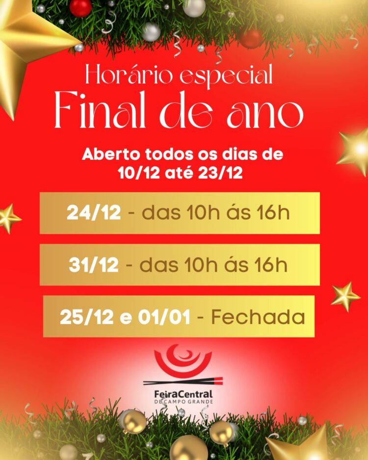 Feira Central abre em dias especiais para compras de Natal em Campo Grande