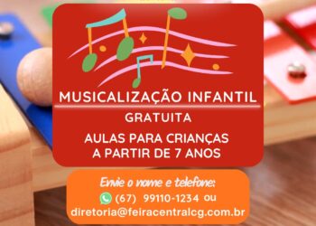 Feira Central inicia oficinas gratuitas de musicalização infantil nesta quinta-feira