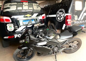 Polícia recupera moto roubada avaliada em R$15 mil e identifica o assaltante em Três Lagoas