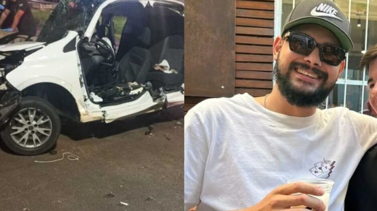 Família pede doação de sangue para Daniel rapaz que dirigia o carro que bateu na mureta na Gunter Hans