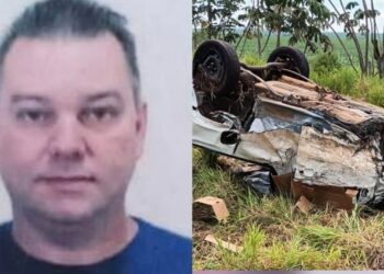 Fiat Strada capota após colisão com S-10 e mata condutor na MS-386 entre Amambai e Ponta Porã