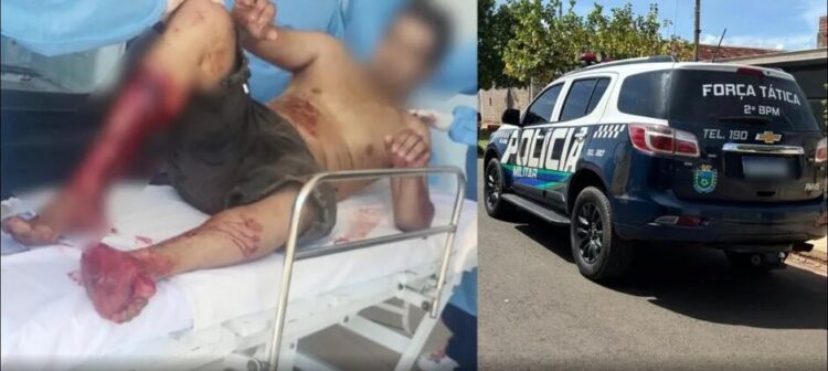 Homem agride deficiente físico, toma arma de PM, resiste à prisão é baleado e preso em Três Lagoas