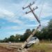 A cada três dias um poste é derrubado por acidente de trânsito no MS