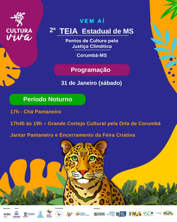 Fórum Estadual dos Pontos de Cultura e Teia Estadual de MS debatem justiça climática em Corumbá