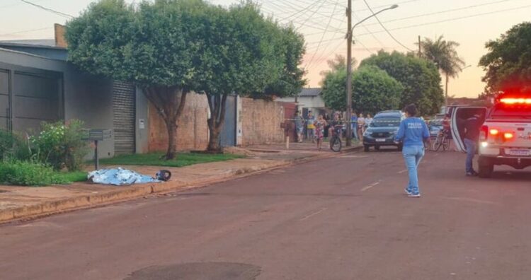 Motociclista atira três vezes pelas costas e mata homem no Jardim Carisma em Dourados