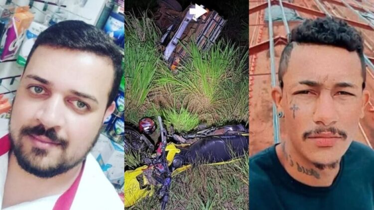 Motociclista e garupa morrem em colisão com caminhonete na MS-488 em Itaquiraí