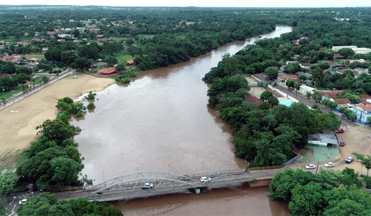 Aviso de emergência é emitido devido à elevação dos rios Taquari e Aquidauana