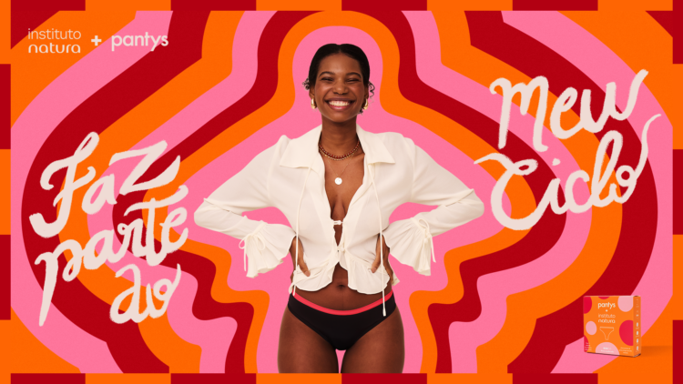 Natura e Pantys lançam calcinha absorvente exclusiva e ampliam debate sobre autonomia menstrual