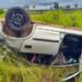 Carro capota e motorista de Corsa Classic morre entre Rio Negro e São Gabriel do Oeste