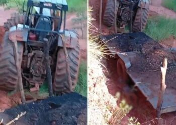 Homem morre ao cair de trator ao abrir estrada de acesso à carvoaria em Ribas