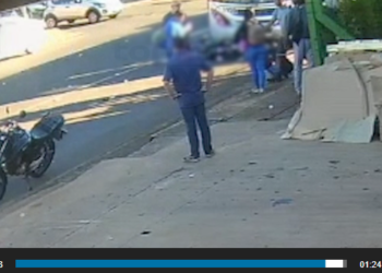 Capivara News TV: Vídeo mostra ônibus avançando sinal vermelho, atropelando e matando motociclista na Brilhante