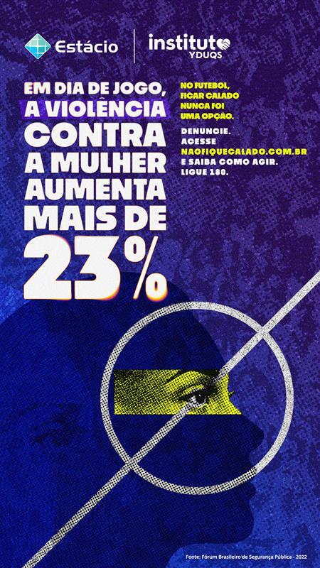 Campanha alerta para agressões contra mulheres em dias de jogo de futebol